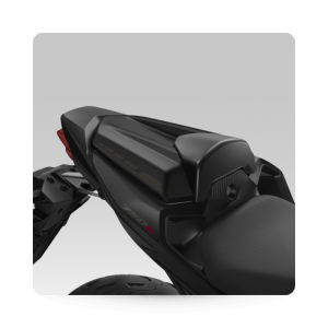 CB750 Hornet Seat Cowl Grey on Black